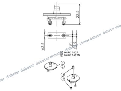 panasonic CM402 nozzle 1427 CM402 KXFX0570A00