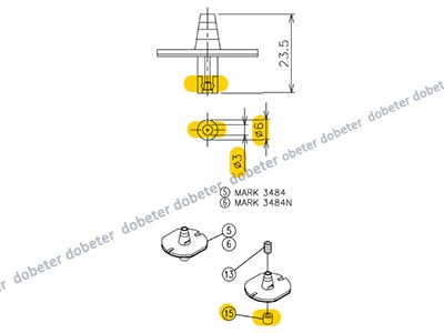 panasonic CM602 nozzle 3484 MTKU001757AB