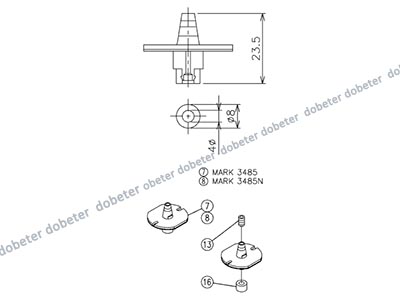 panasonic CM602 nozzle 3485 MTKU001759AB