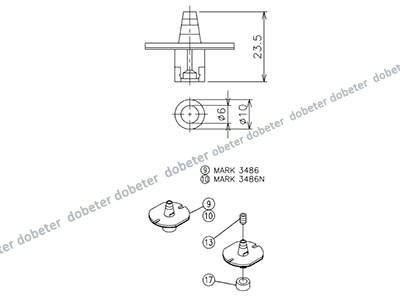 panasonic CM602 nozzle 3486 MTKU001761AB