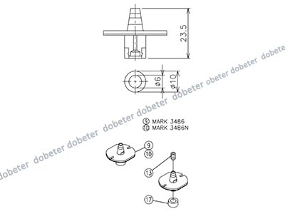 panasonic CM602 nozzle 3486NN MTKU001760AB