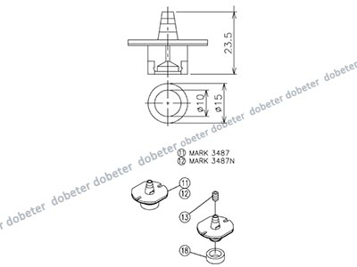 panasonic CM602 nozzle 3487 MTKU001763AB