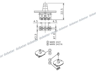 panasonic NPM nozzle 2421 CM402 KCFX05CTA00